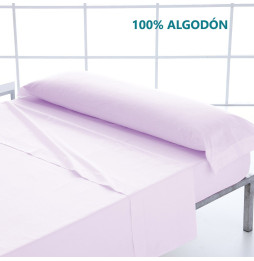 Juego sábanas lisas 100% Algodón tintura rosa