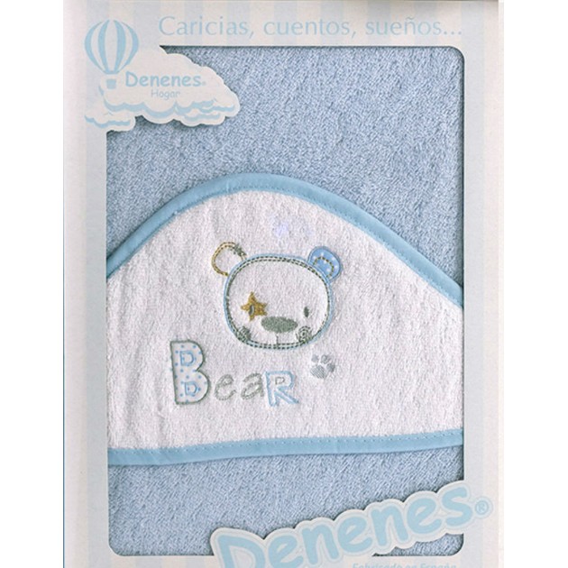 DENENES - Capa de Baño Bear Azul