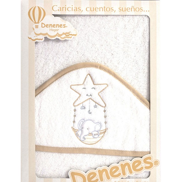 DENENES - Capa de Baño Elefante-Estrella Beige