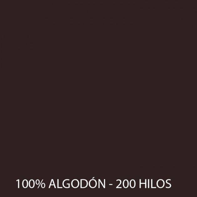 Tela 100% Algodón 200 Hilos ESTELIA Chocolate