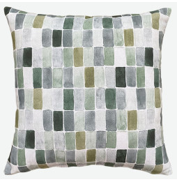 Cojín Denia Mosaico 60x60 Verde C/04 Arce Textile
