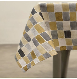 Mantel Antimanchas Denia Mosaico Beige C/01 Arce Textile