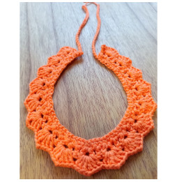 Gargantilla Crochet Mirta Naranja