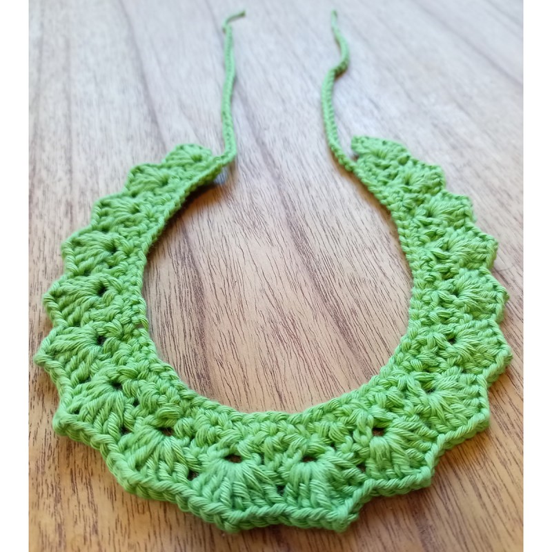 Gargantilla Crochet Mirta Verde