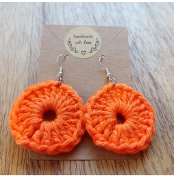 Pendientes Crochet Mirta Naranja