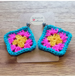 Pendientes Crochet Grannys Grannys Multicolor